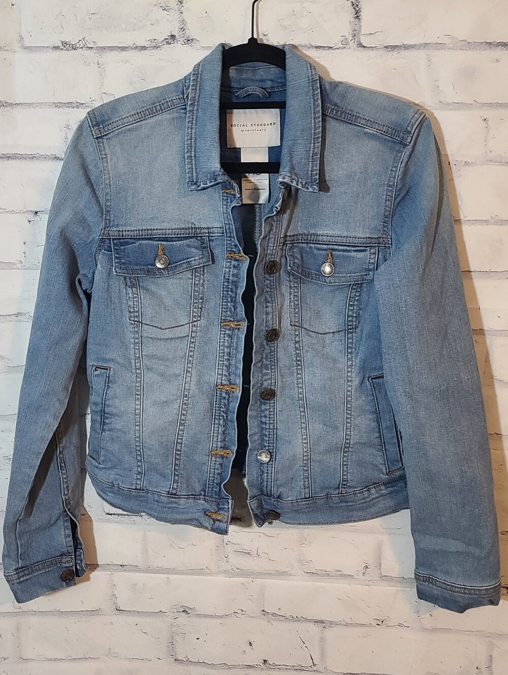 Social Standard by Sanctuary Women's Denim Jean Jacket XS